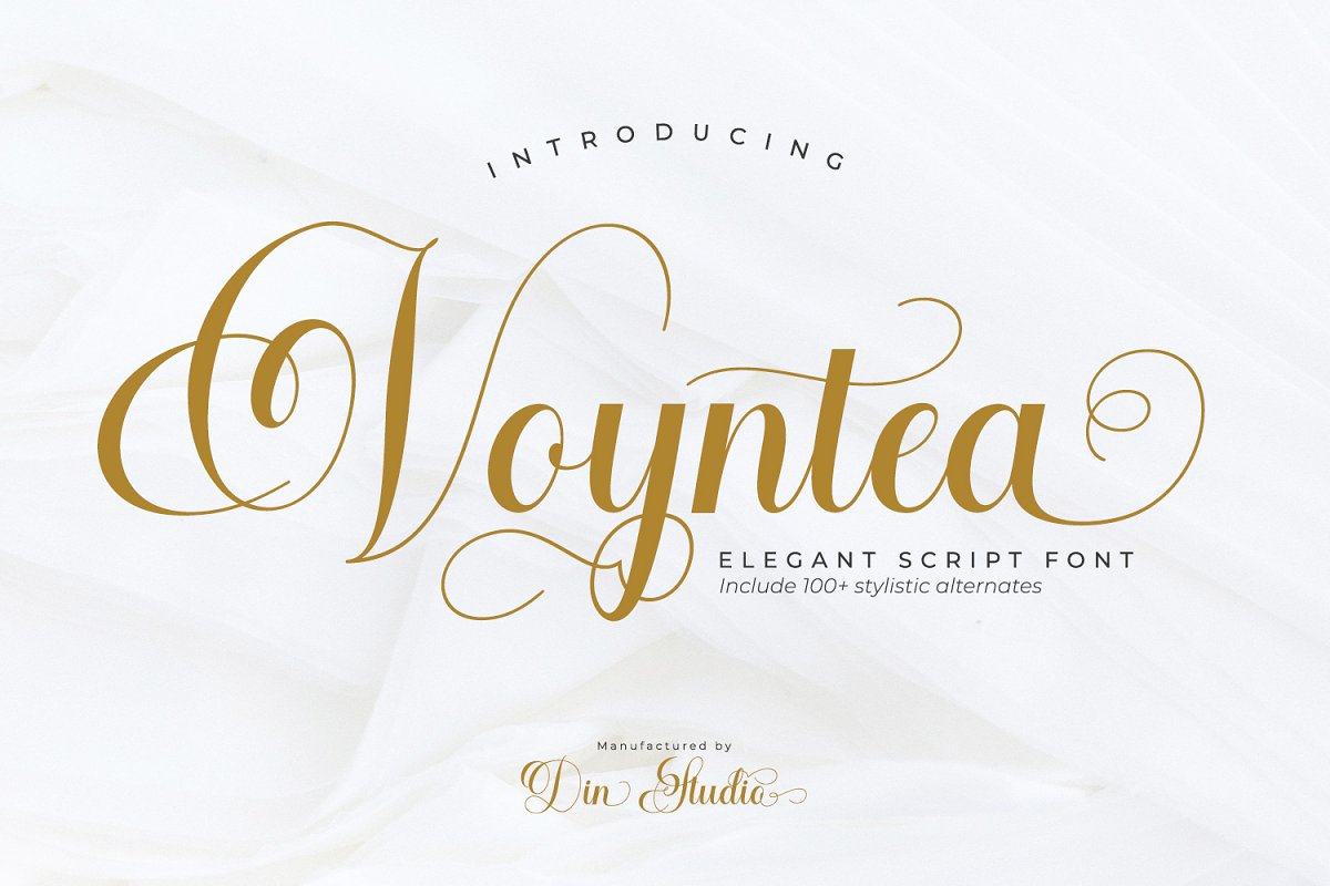 Voyntea Elegant Calligraphy Script Font