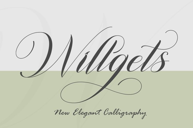 Willgets Elegant Calligraphy Font