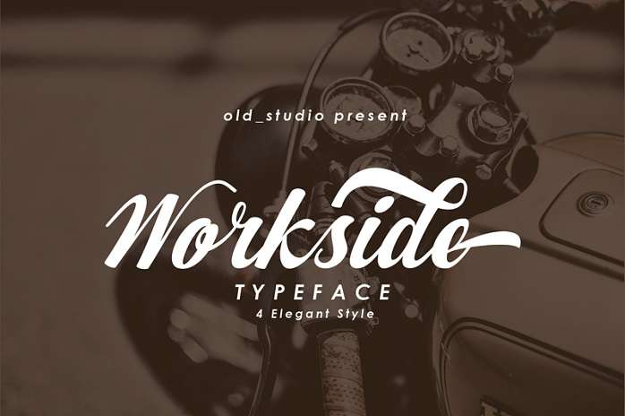 Workside Slant Font