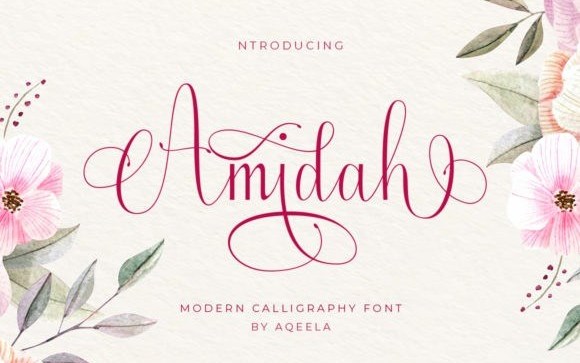 Amidah Calligraphy Font