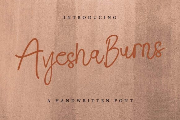 Ayesha Burns Handwritten Font