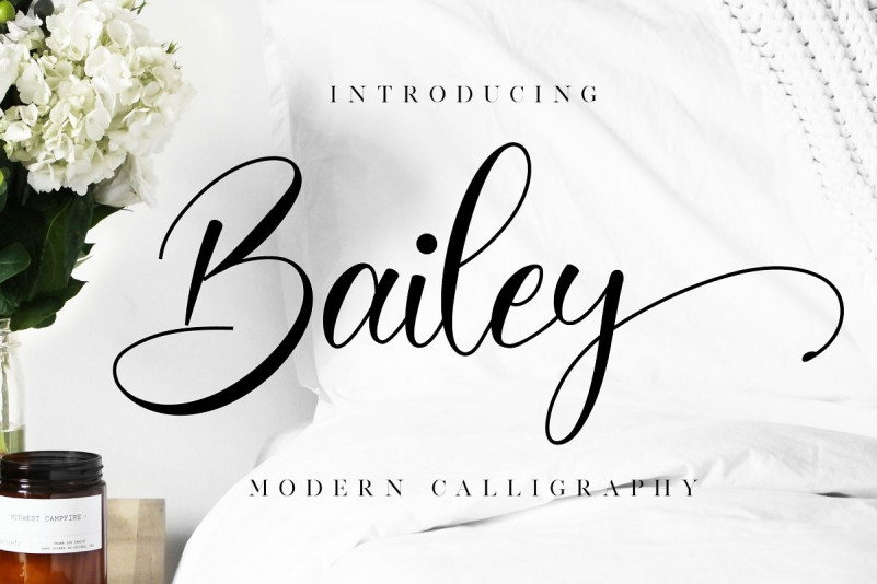 Bailey Modern Calligraphy Font