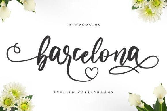 Barcelona Modern Calligraphy Font