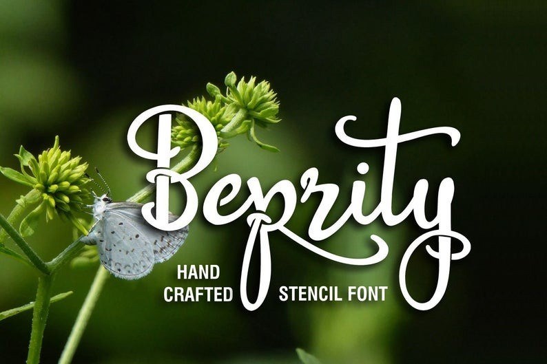 Beprity Stencil Calligraphy Script Font