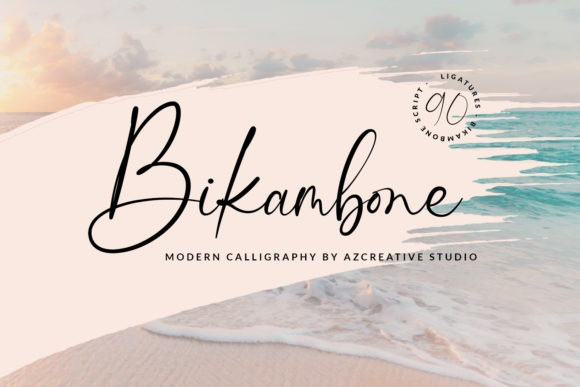 Bikambone Calligraphy Font