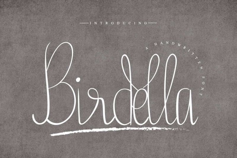 Birdella Calligraphy Font