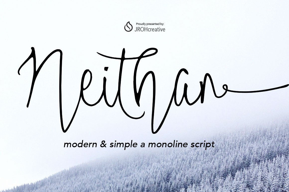 Neithan Monoline Script Font Free