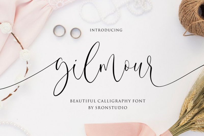 Gilmour Calligraphy Font