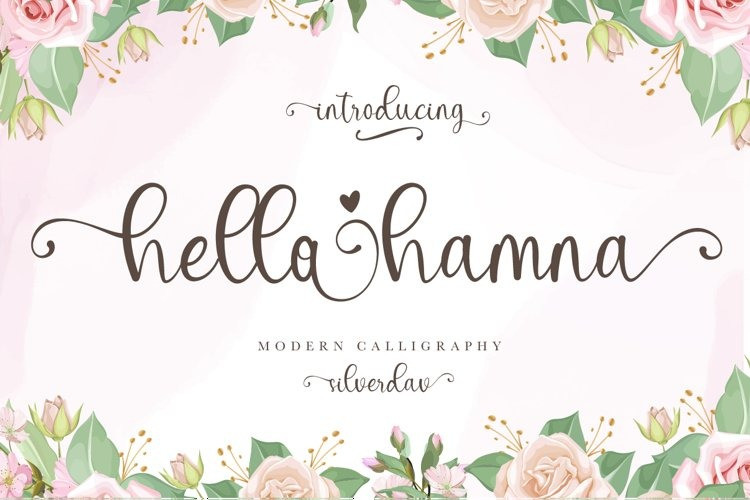 Hello Hamna Calligraphy Font