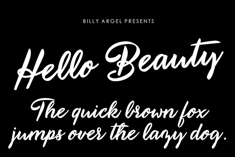 Hello Beauty Font