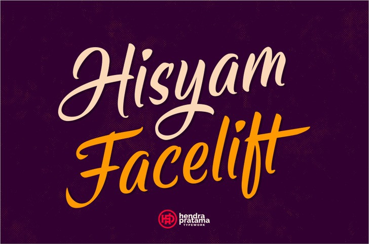 Hisyam Facelift Script Font