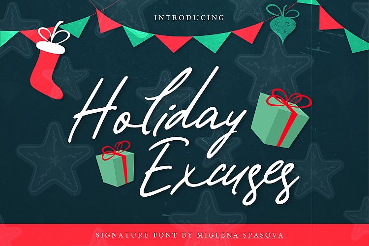 Holiday Excuses Script Font Free
