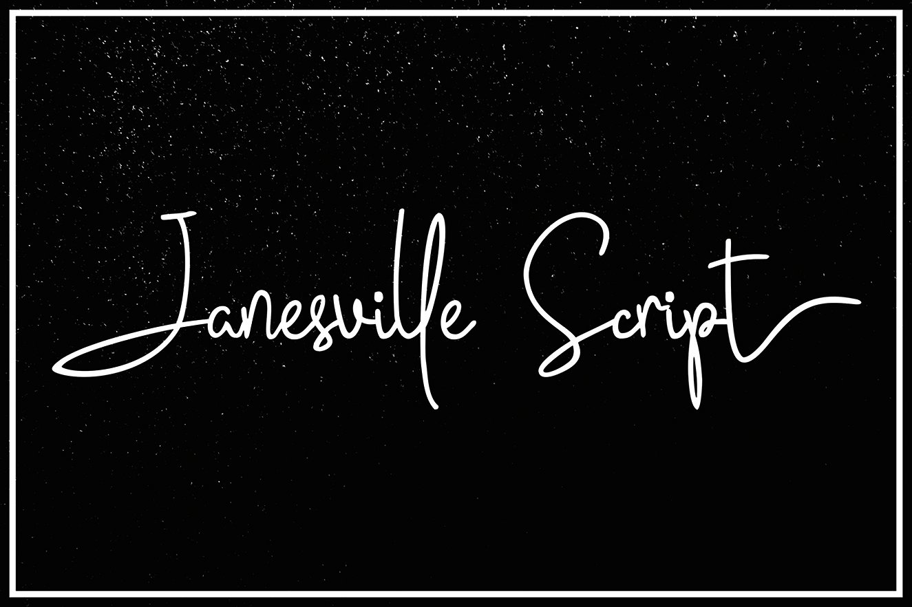 Janesville Script Font Free