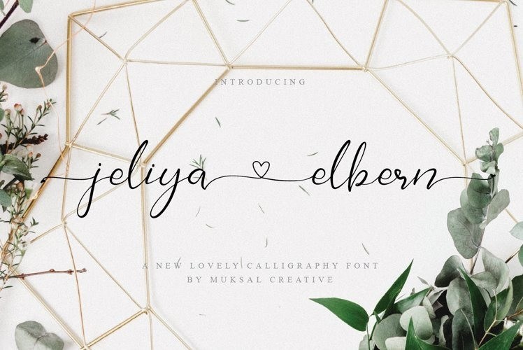 Jeliya Elbern Calligraphy Font