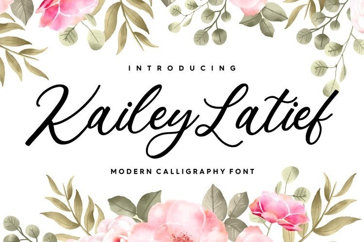 Kailey Latief Modern Calligraphy Font