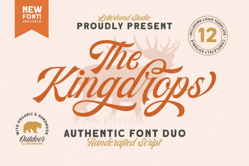 Kingdrops Calligraphy Font