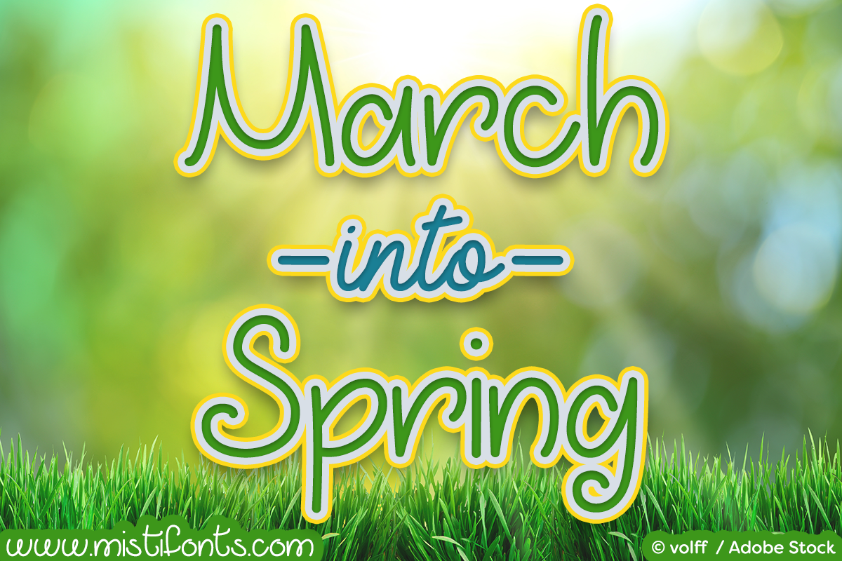 March into Spring Font Free