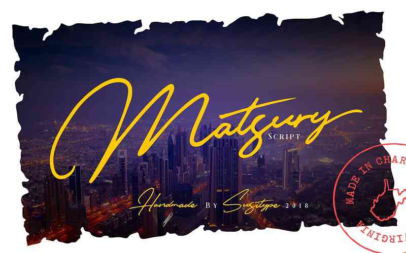 Matsury Script Font