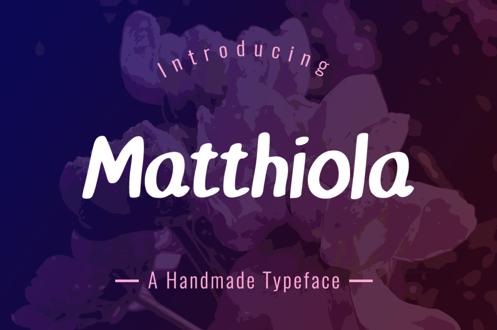 Matthiola Typeface Free