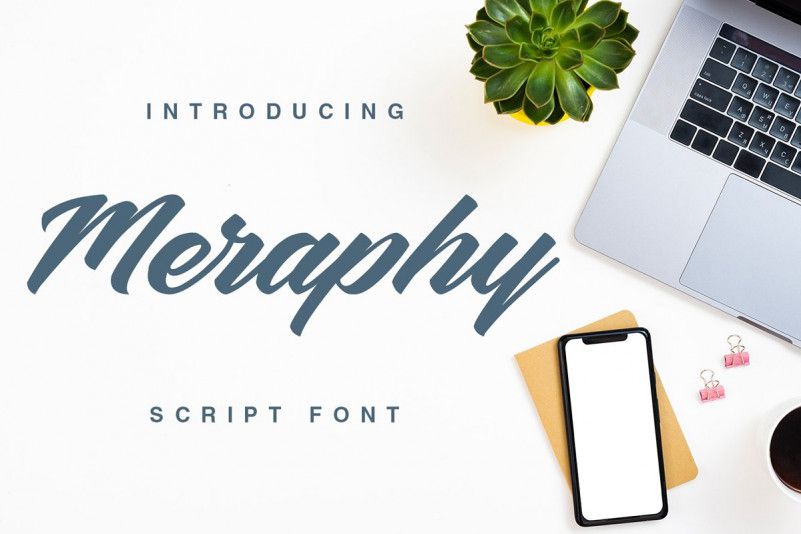 Meraphy Script Font