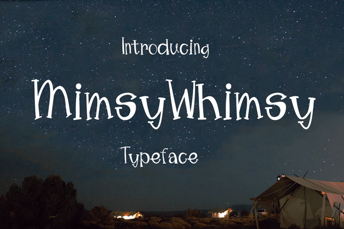 Mimsy Whimsy Typeface Free