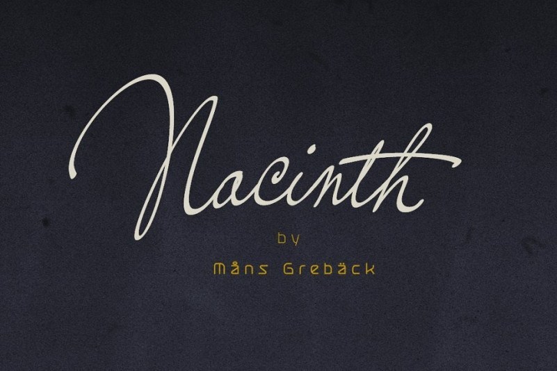Nacinth Calligraphy Script Font