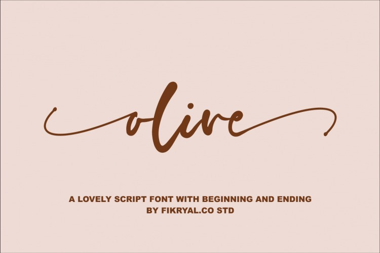 Olive Script Font