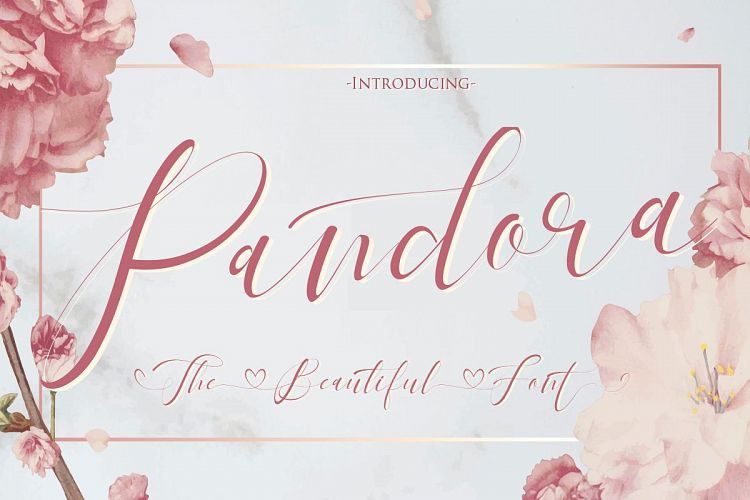 Pandora Calligraphy Font