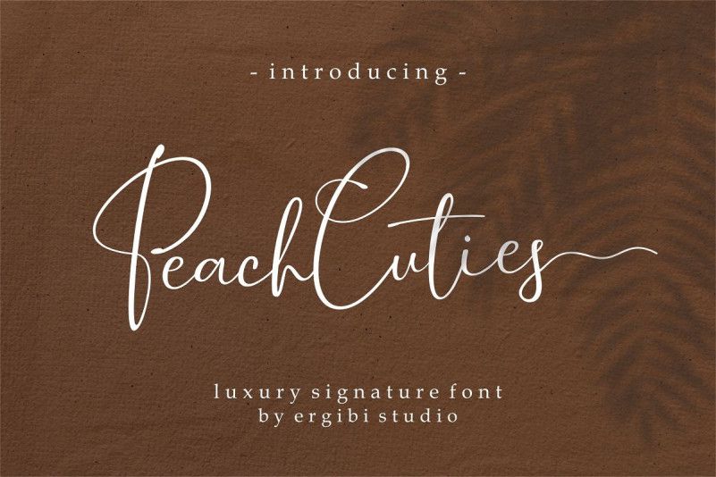 Peach Cuties Signature Font