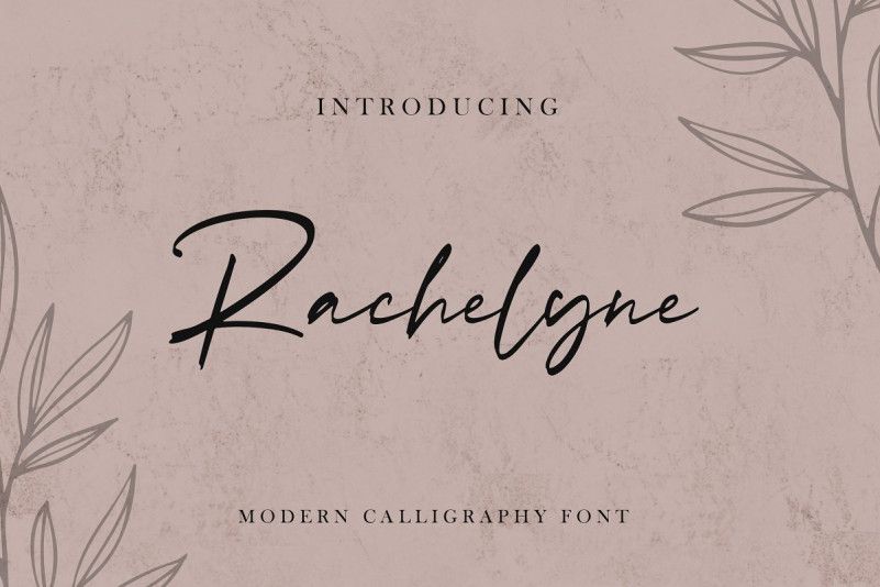 Rachelyne Modern Calligraphy Font