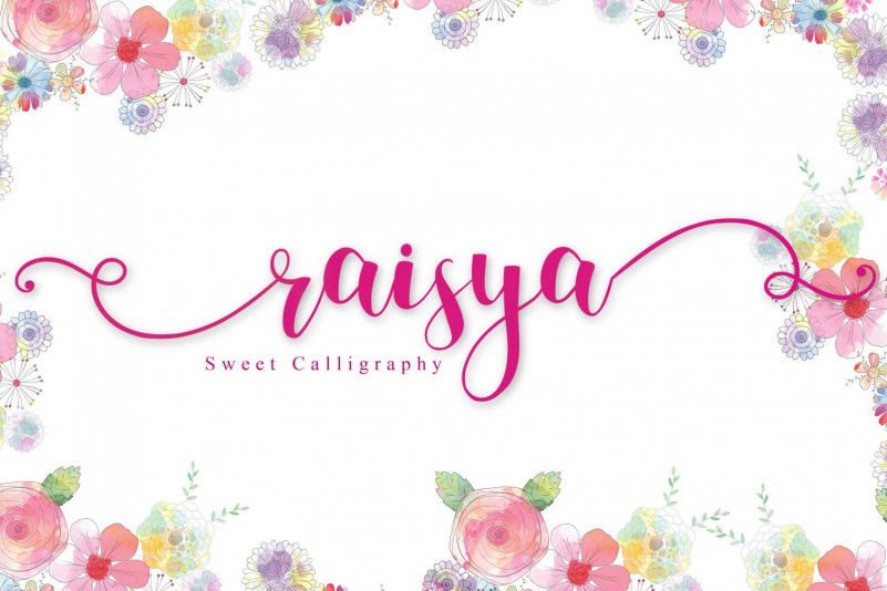 Raisya Calligraphy Font