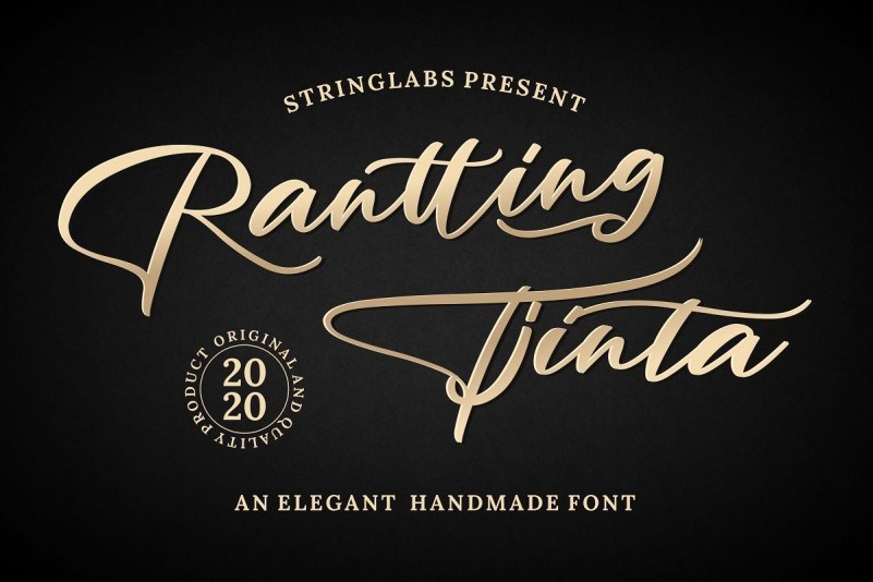Rantting Tjinta Handwritten Font