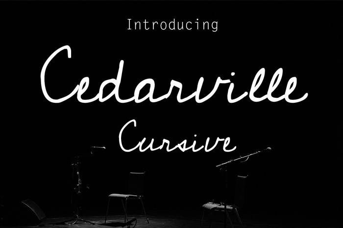 Cedarville Cursive Font Free