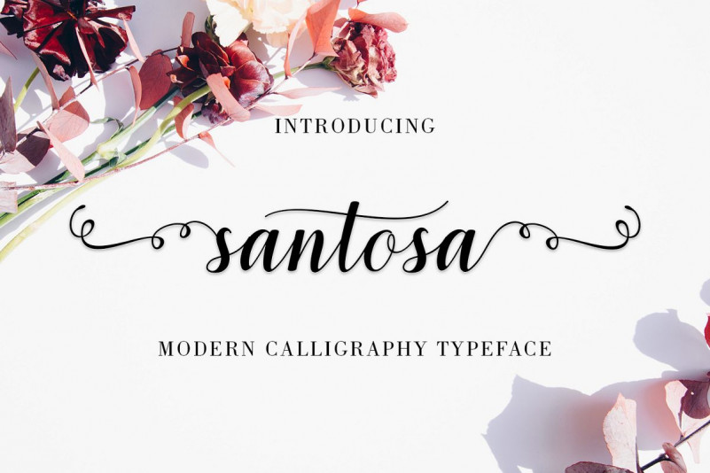 Santosa Calligraphy Font