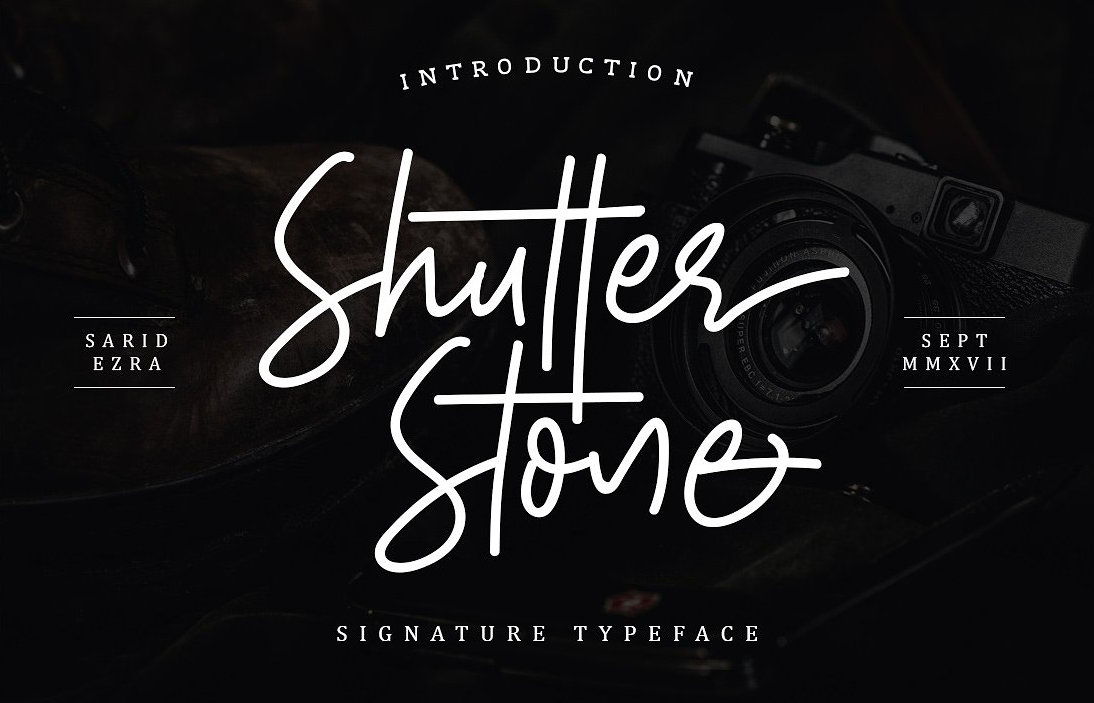 Shutter Stone Font Free