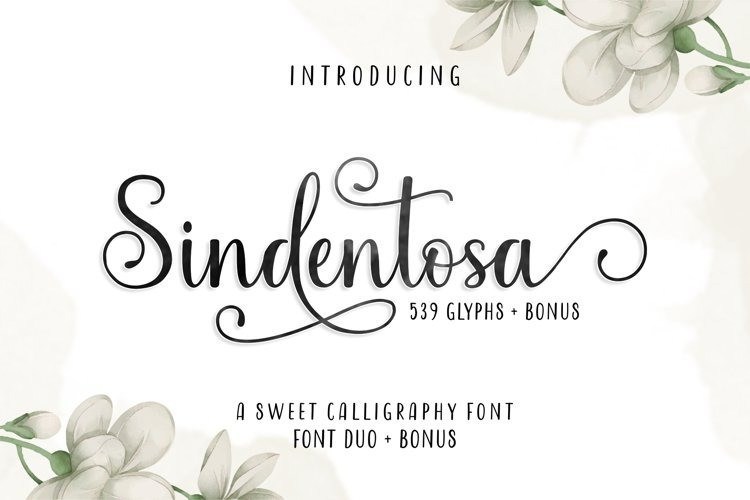 Sindentosa Calligraphy Font