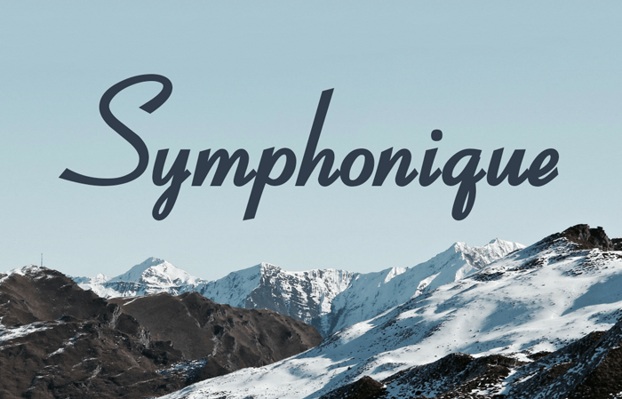 Symphonique Script Font Free