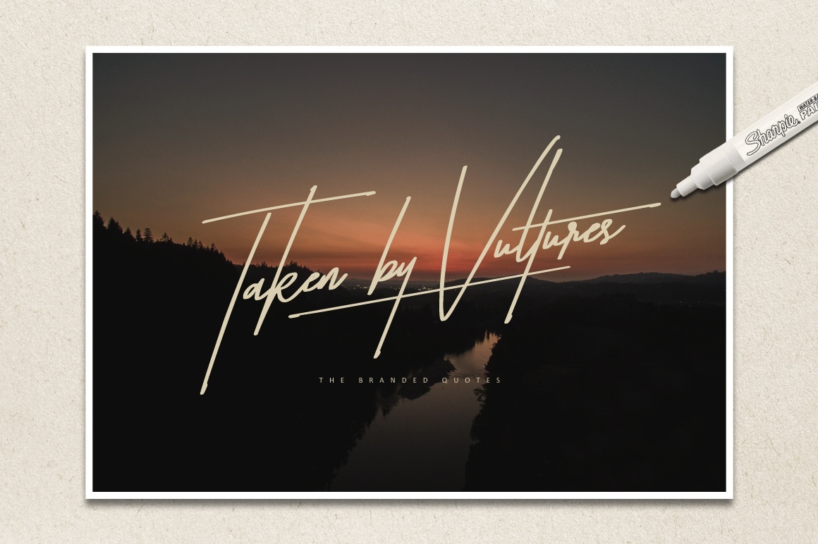Taken by Vultures Typeface Free