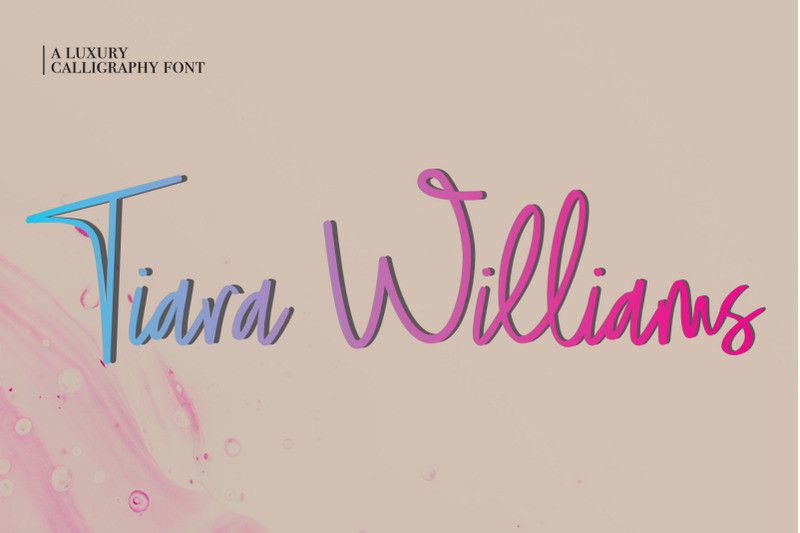 Tiara Williams Font