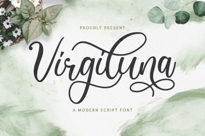 Virgiluna Modern Calligraphy Font