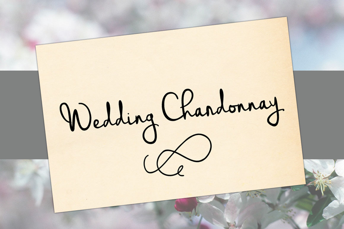 Wedding Chardonnay Font Free