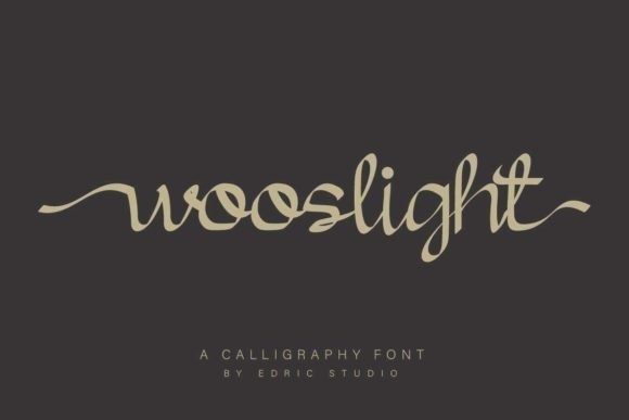 Wooslight Calligraphy Font