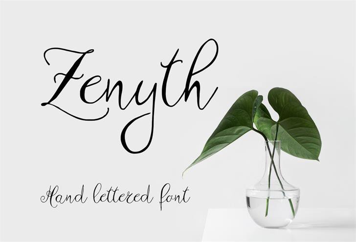 Zenyth Script Font Free