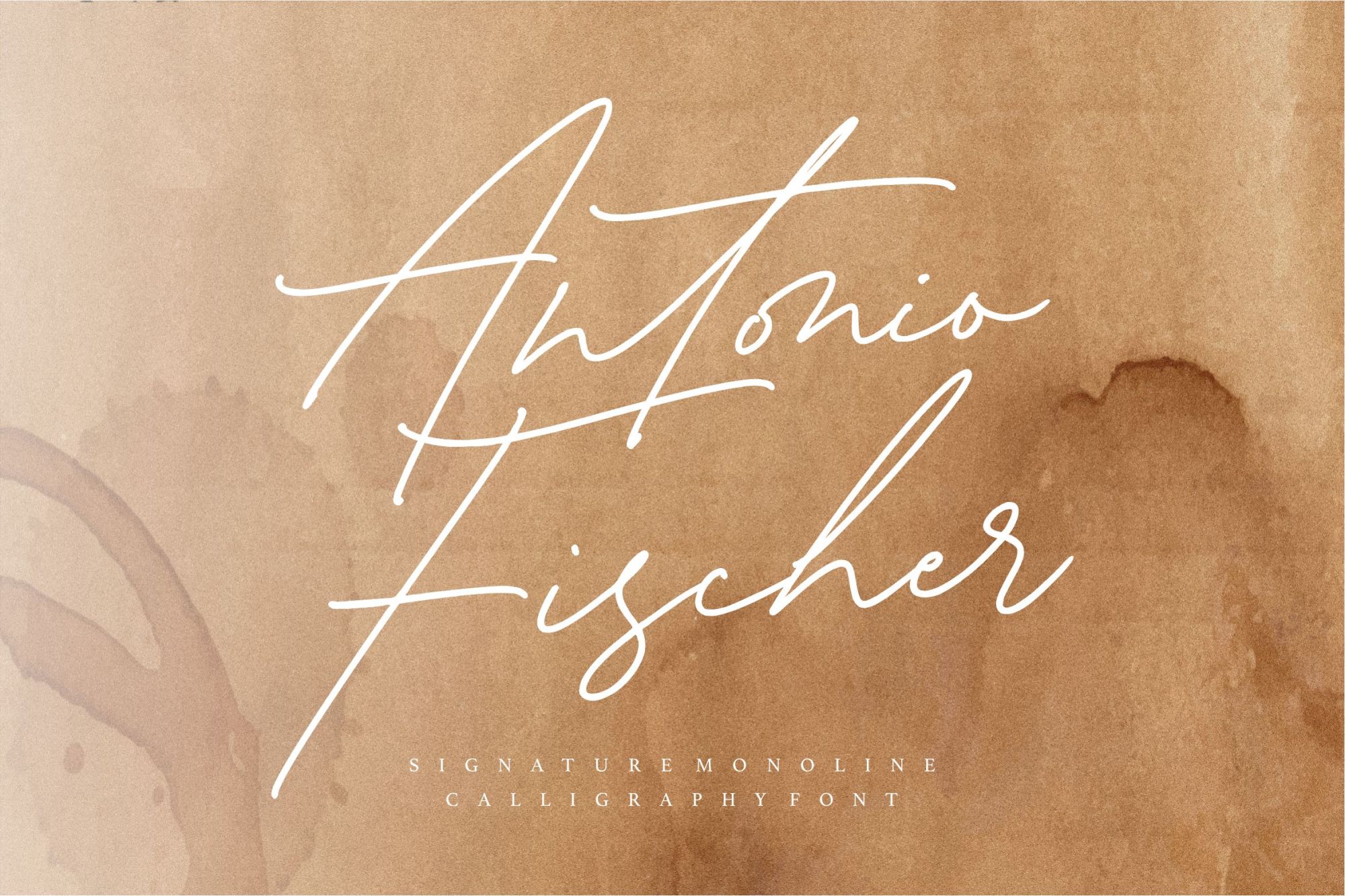 Antonio Fischer Signature Monoline Script Font