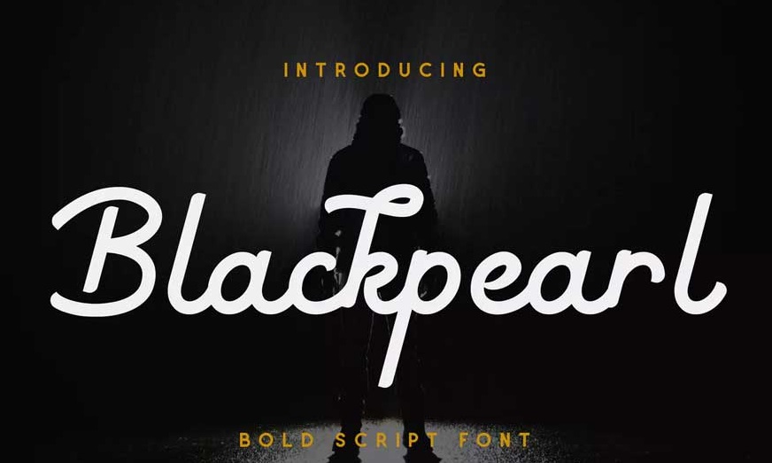 Blackpearl Monoline Script Font