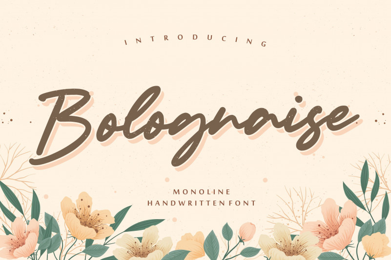 Bolognaise Handwritten Font