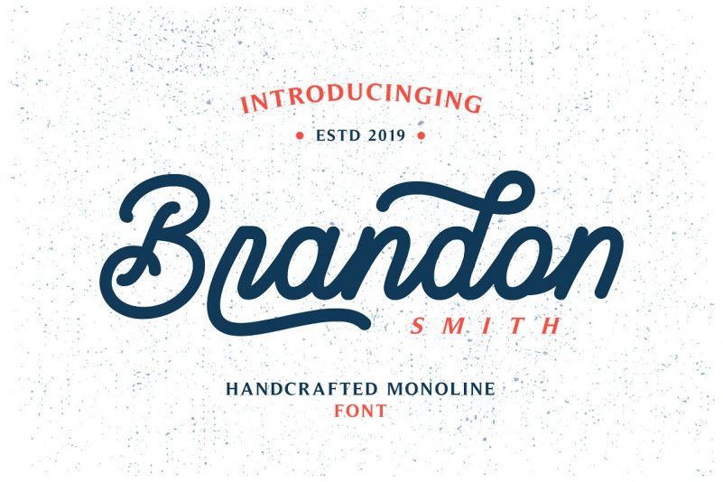 Brandon Smith Monoline Font