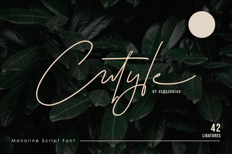 Cutyle Monoline Script Font