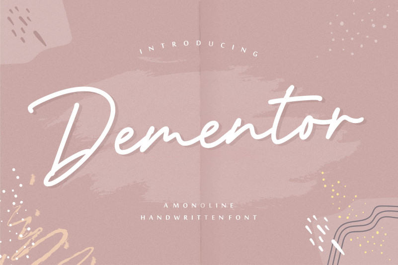 Dementor Monoline Handwritten Font