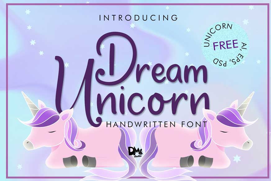 Dream Unicorn Handwritten Font